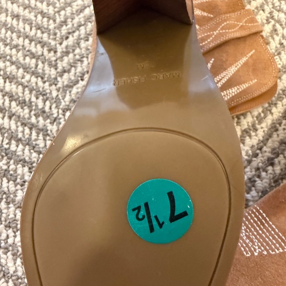 Marc Fisher Tan Heeled Boots - Picture 6 of 9